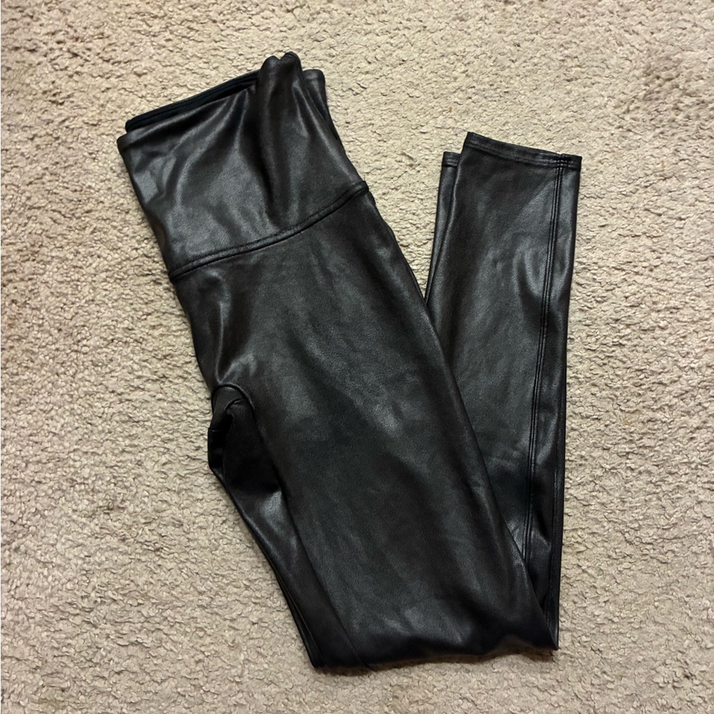 Spanx faux leather leggings